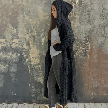 Kuschelstrickjacke Warm Gestrickt - IdealeKleiden