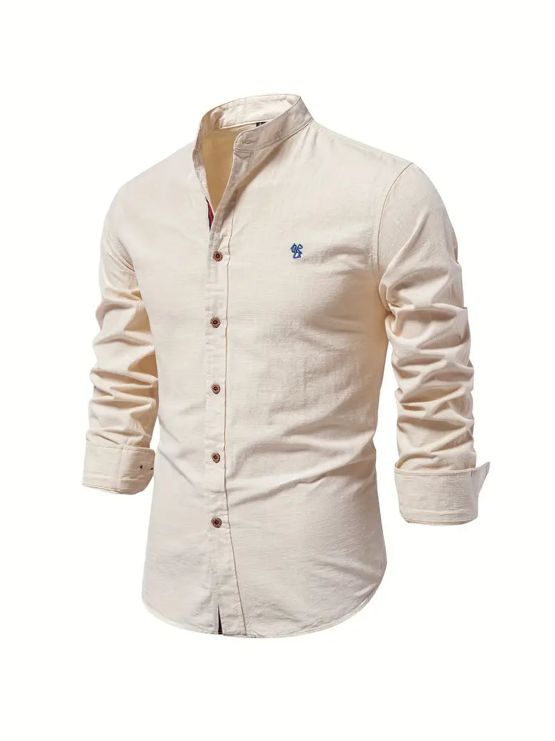 Leichtes Langarmhemd Slim Fit für Herren