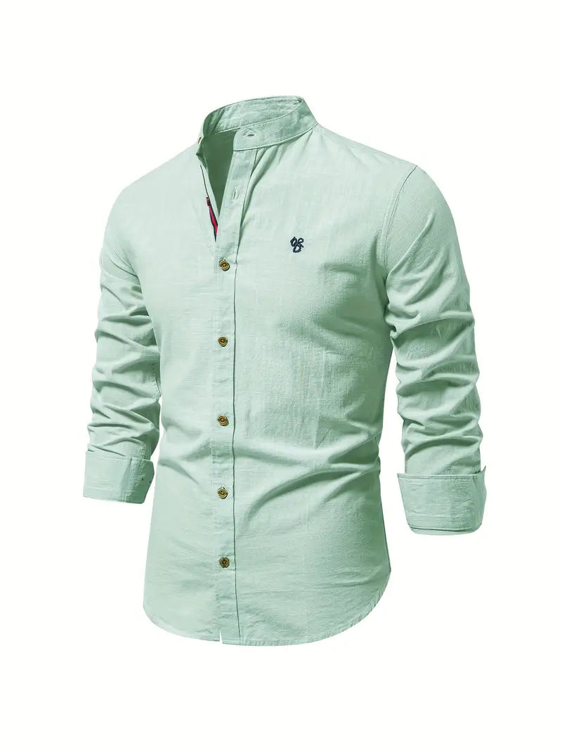 Leichtes Langarmhemd Slim Fit für Herren