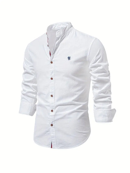 Leichtes Langarmhemd Slim Fit für Herren