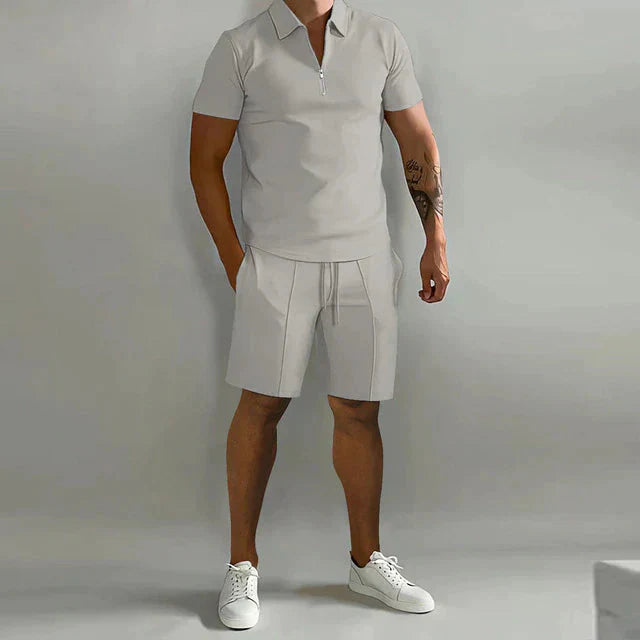 Herren Shorts Set Zweiteiler Sommer Kurzarm