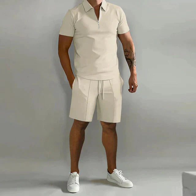 Herren Shorts Set Zweiteiler Sommer Kurzarm