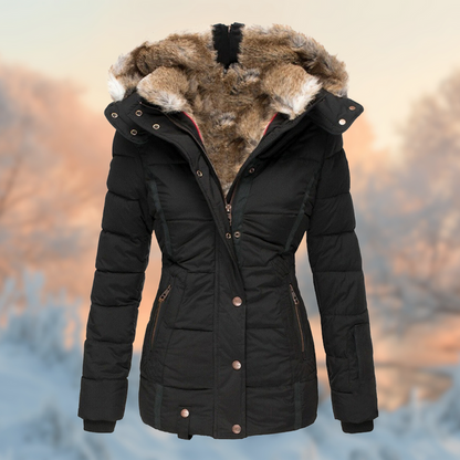 Warme Winterjacke Frauen Mit Plüschfutter