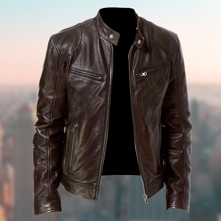 Stilvolle Lederjacke Herren Tony Flair