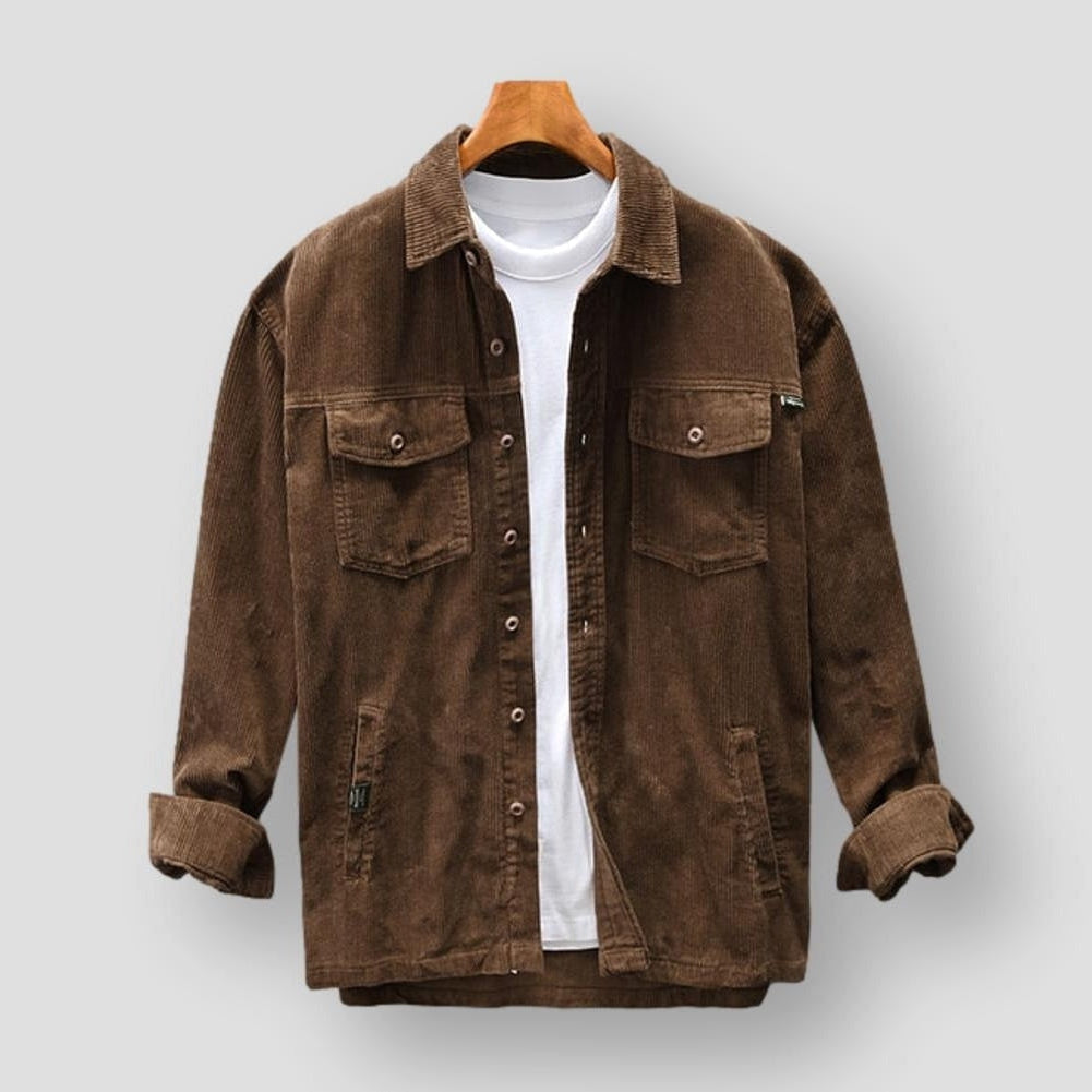 Herren Kordhemd Relaxed Fit - IdealeKleiden