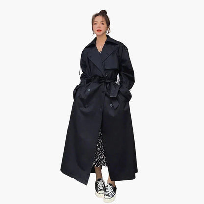 Damen Mantel Chic Städter Stil Lang