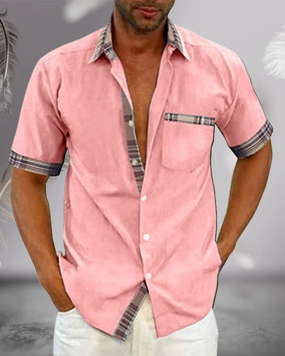 Kurzarm Herren Hemd Leger Style