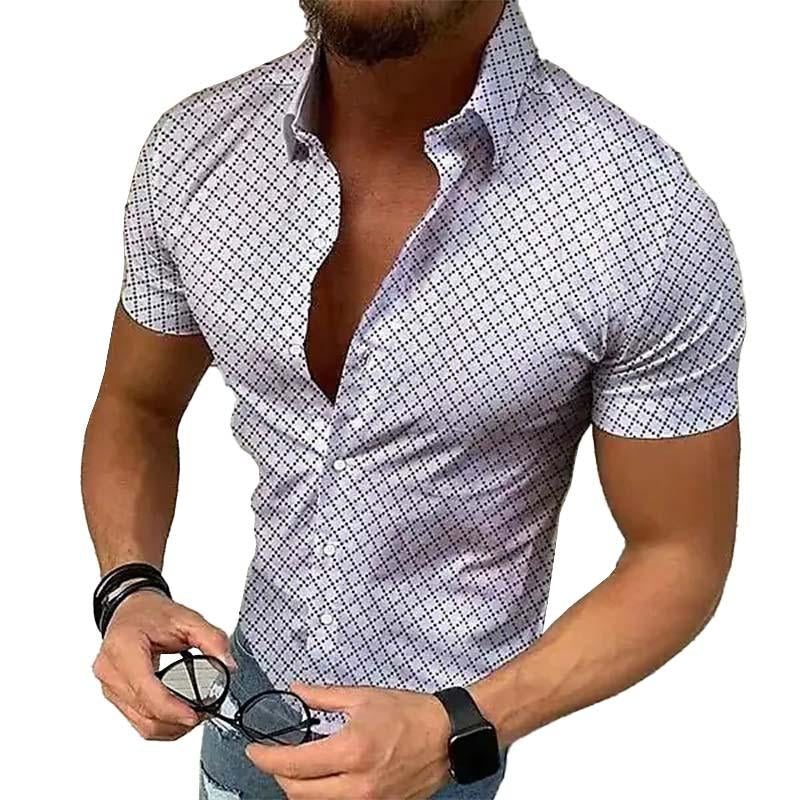 Herrenhemd Slim Fit Knöpfe Modern - IdealeKleiden
