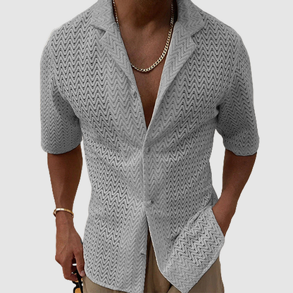 Sommerhemd Herren Slim Fit Atmungsaktiv