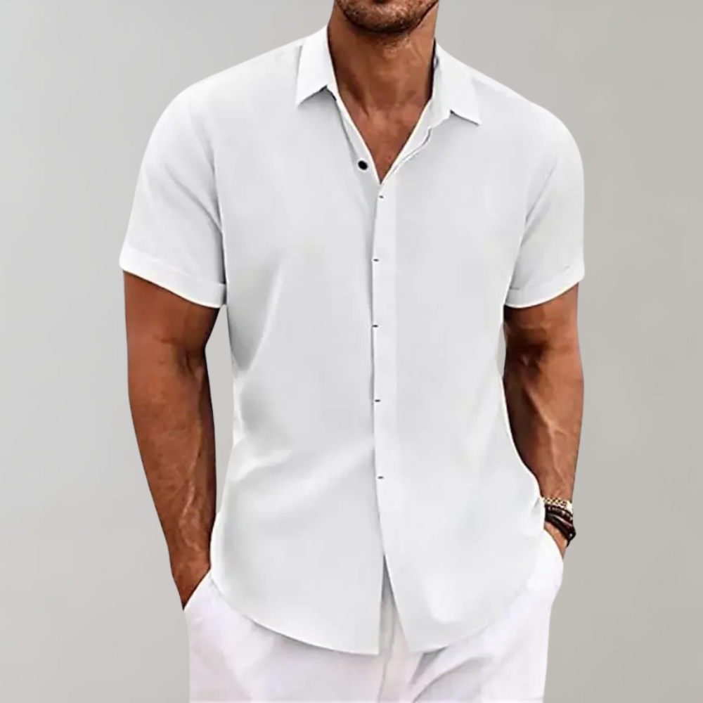 Sommer Poloshirt Herren Kurzarm Hemd