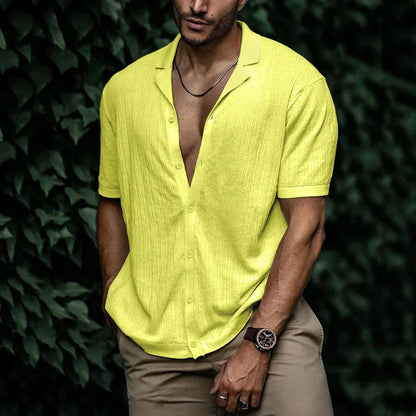 Leichtes Herren Poloshirt mit Knöpfen