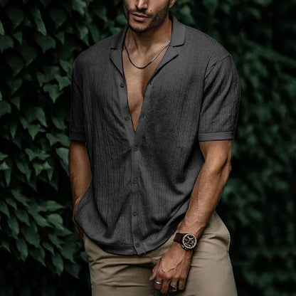 Leichtes Herren Poloshirt mit Knöpfen