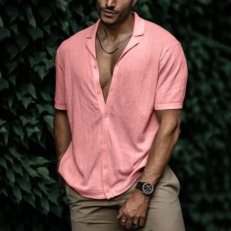 Leichtes Herren Poloshirt mit Knöpfen