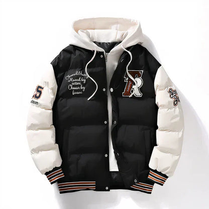 Herren Bomberjacke Kapuze Praktisch