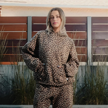 Stylische Damen Pullover mit Panther Muster - IdealeKleiden