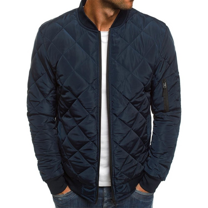Bequeme Bomberjacke Männer Reißverschluss Taschen - IdealeKleiden