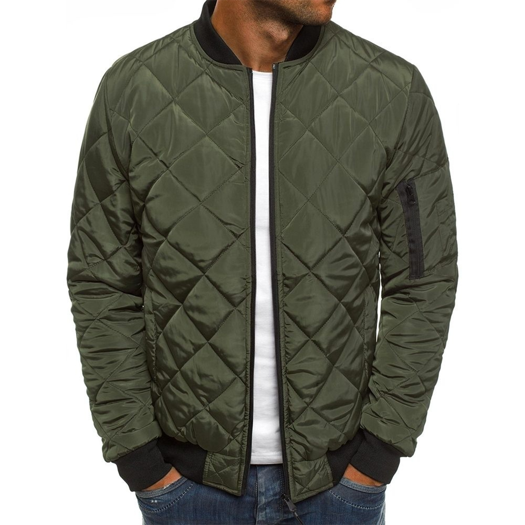 Bequeme Bomberjacke Männer Reißverschluss Taschen