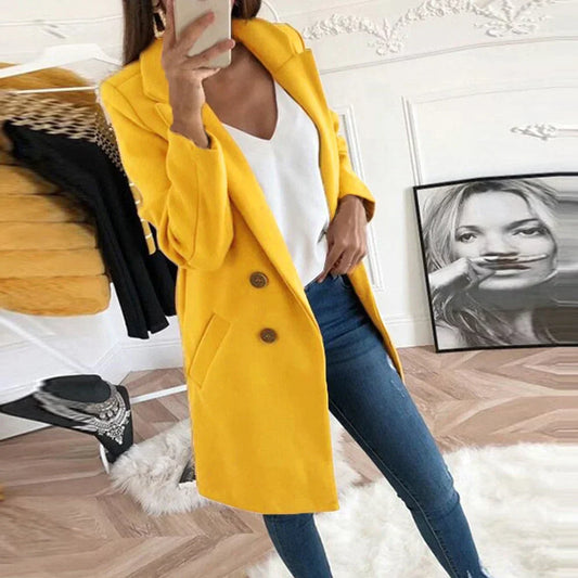 Stylischer Damenmantel Louise - IdealeKleiden