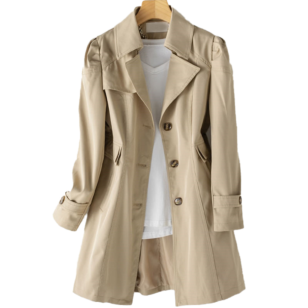 Stylischer Damen Trenchcoat Fit-and-Flare