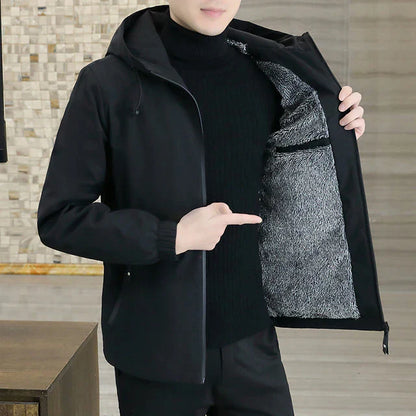 Trendige Windjacke mit Kapuze Modern Style