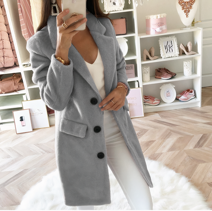Elegante Damenmantel Lange Stylische Jacke