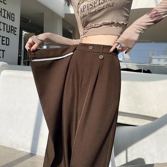 Asymmetrische Frauenhosen Weite Bein - IdealeKleiden