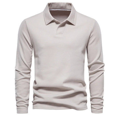Herren Langarm Polo Shirt Modern