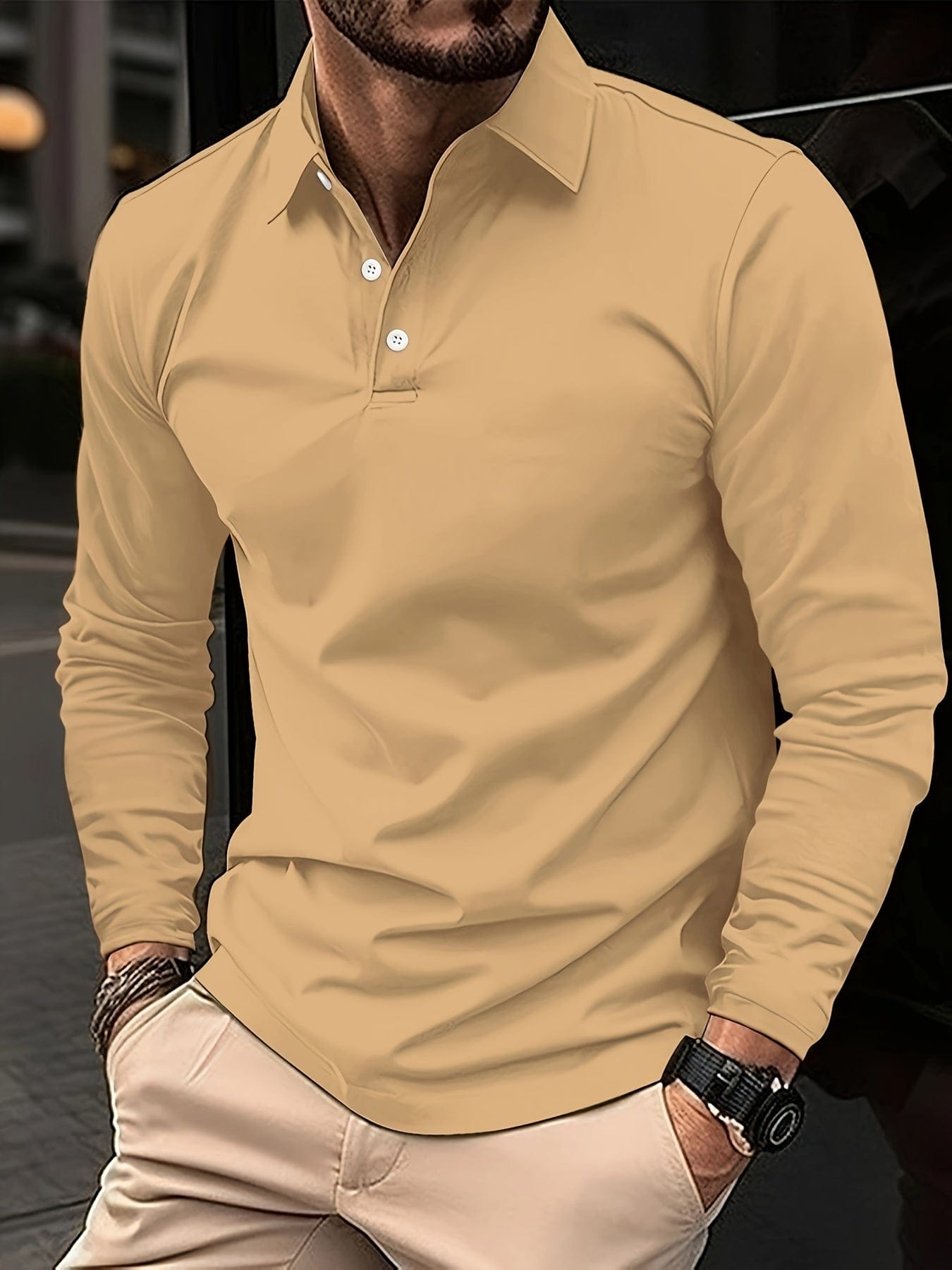 Herren Polohemd Klassisch Elegantes Design