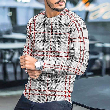 Herren Langarm Sweater Rundhals