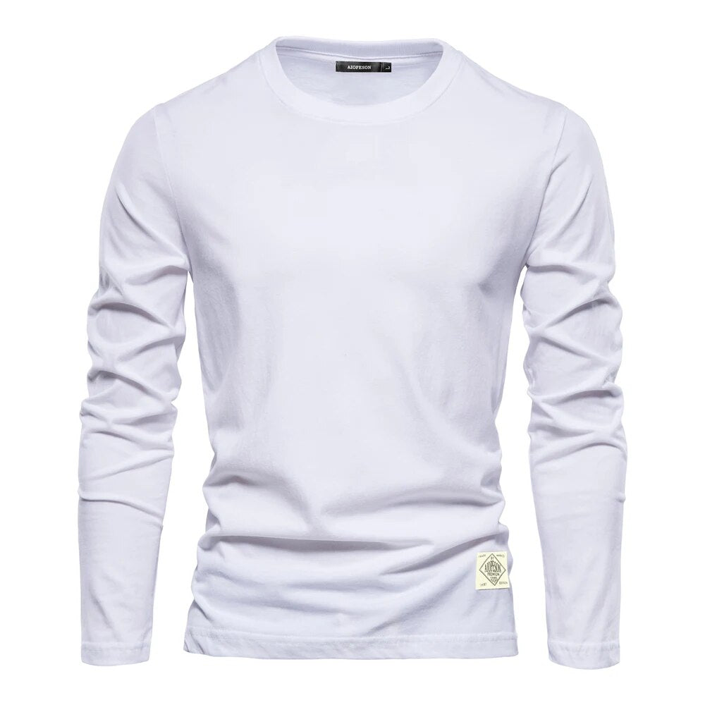 Bequemes Langarmshirt aus Baumwolle