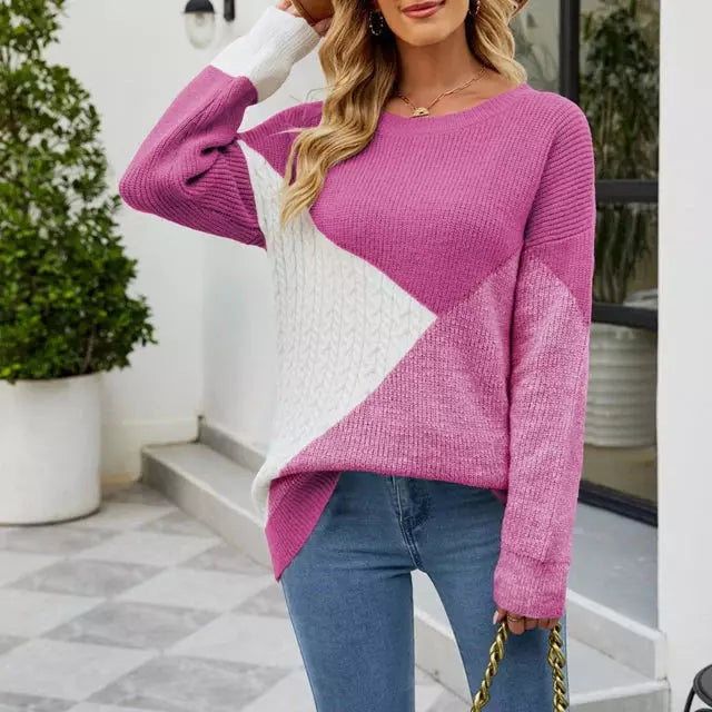Strickpullover Damen Modern Winterlich Elegent