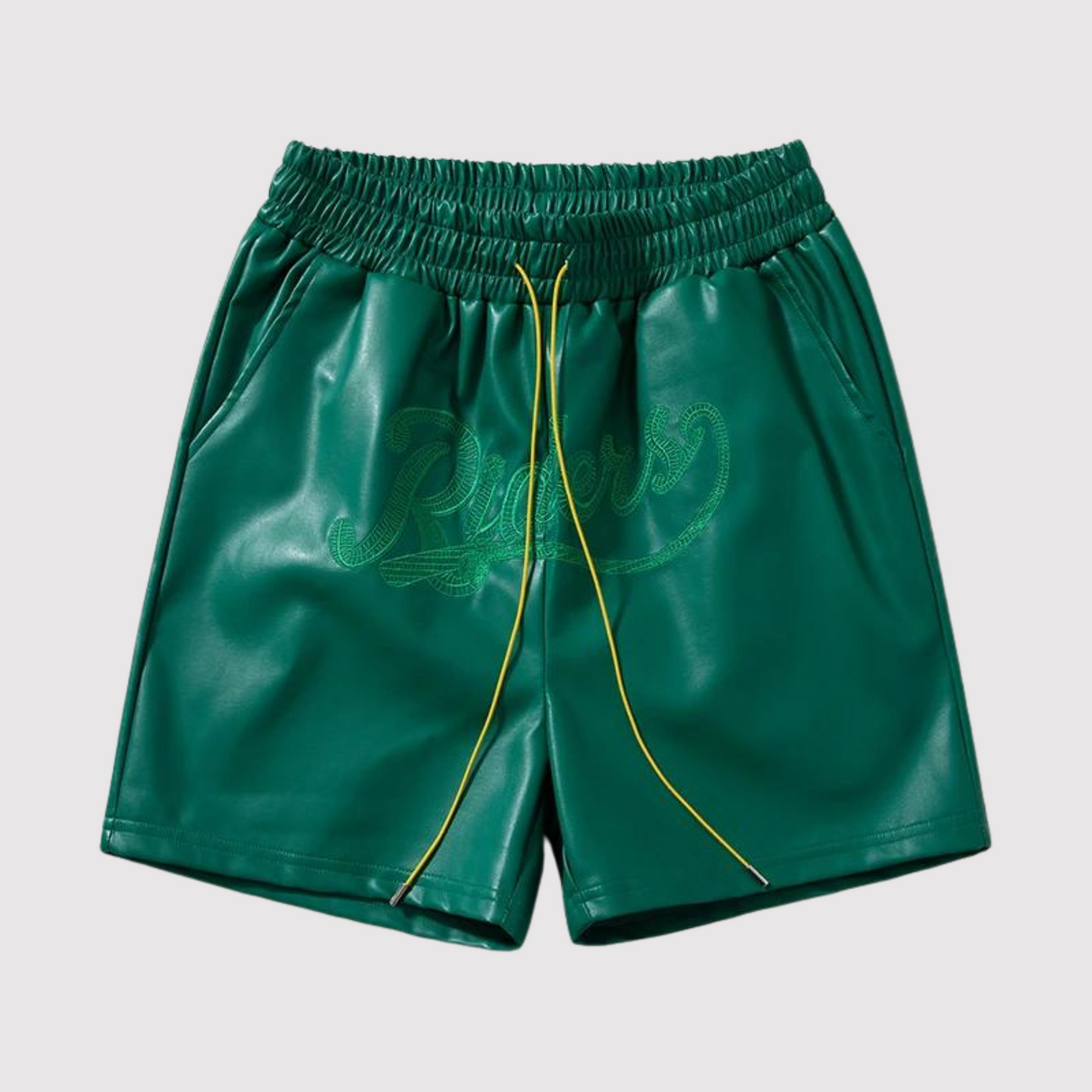 Elastische Leder-Shorts für Männer