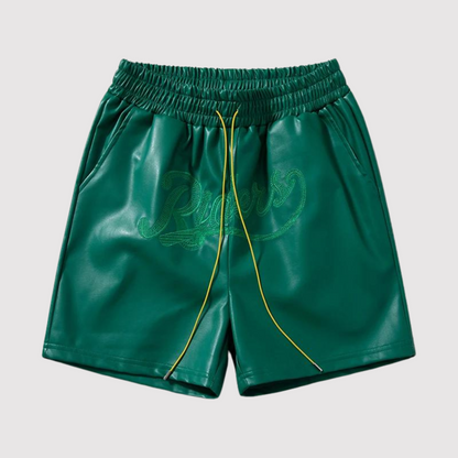 Elastische Leder-Shorts für Männer