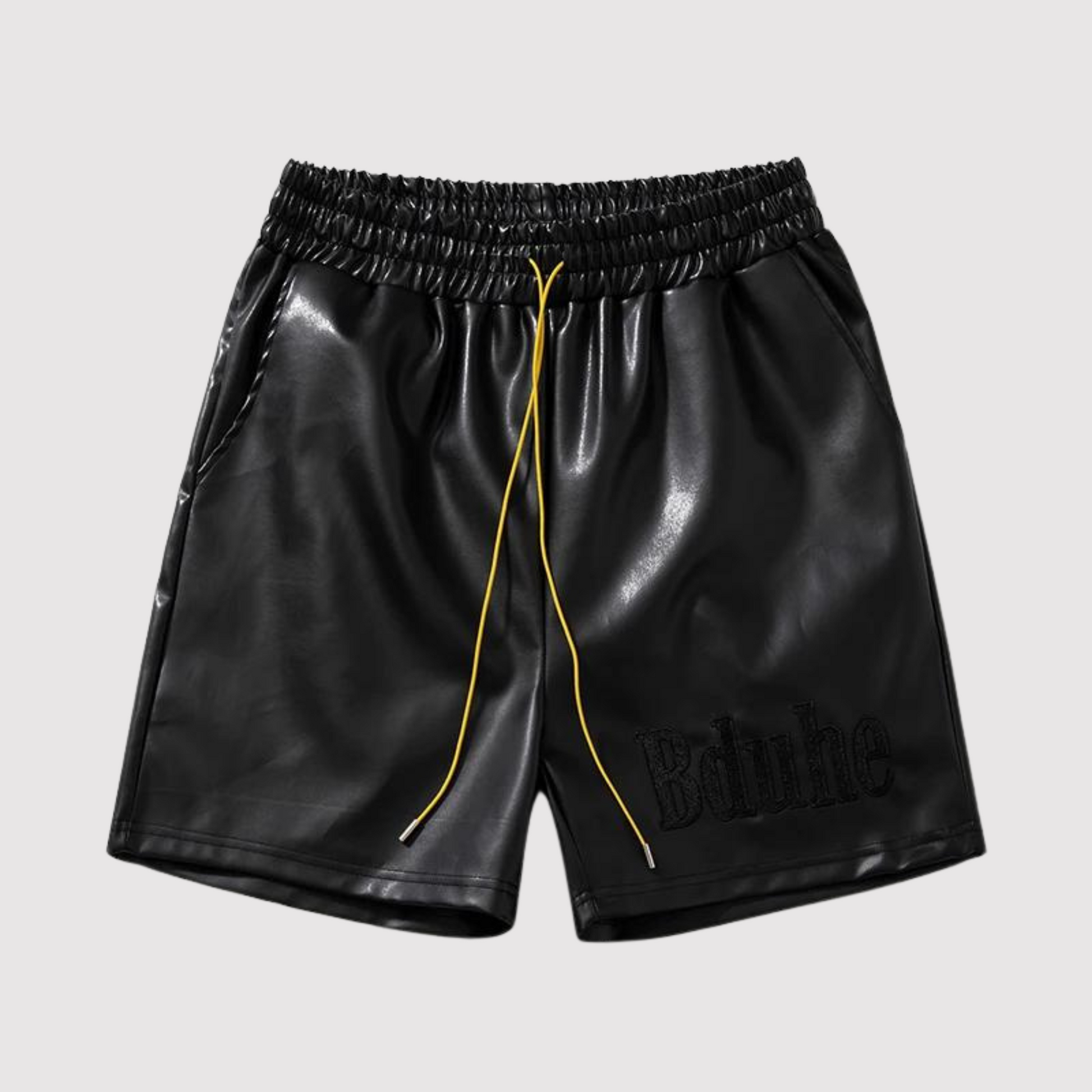 Elastische Leder-Shorts für Männer - IdealeKleiden