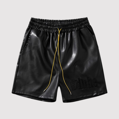 Elastische Leder-Shorts für Männer - IdealeKleiden