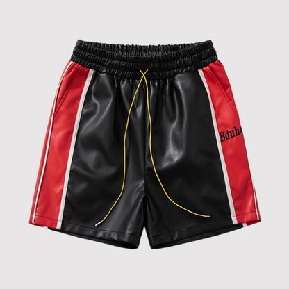 Elastische Leder-Shorts für Männer