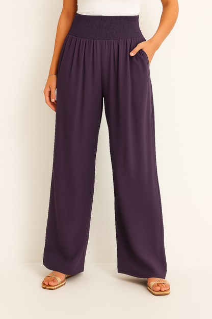 Sommerhose Damen Hochtailliert Stretch