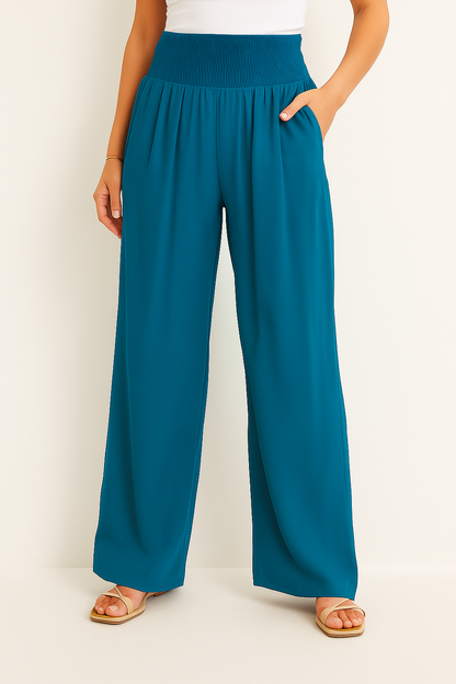 Sommerhose Damen Hochtailliert Stretch