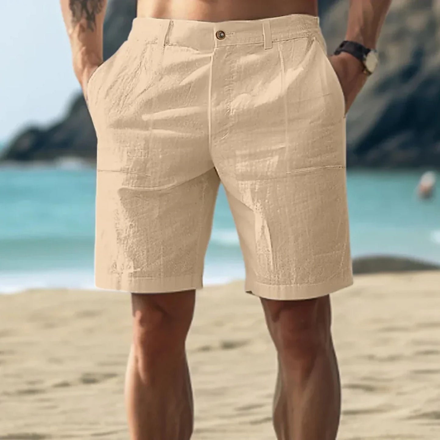 Leichte Herren-Shorts Sommer Lockere Passform