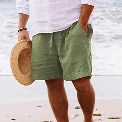 Leinen Shorts Bequem Sommer Herren - IdealeKleiden