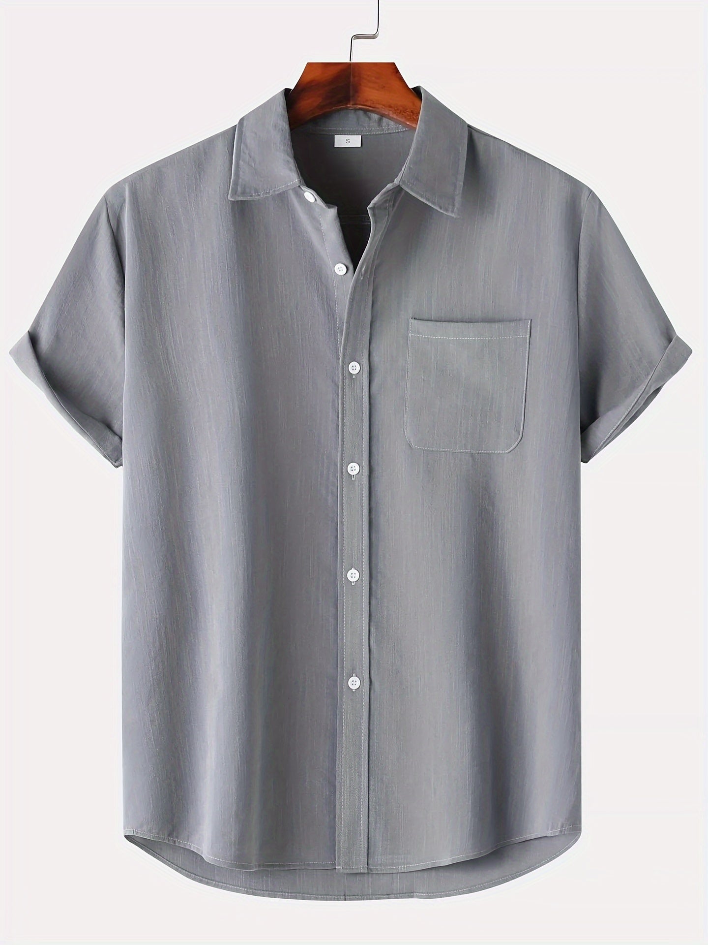 Leinen Hemd Sommer Kurzarm Button Down