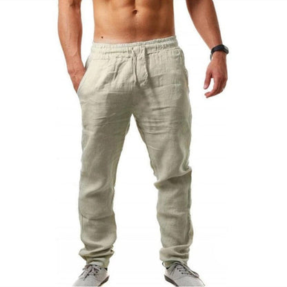 Leinenhose Sommer Bequem Elastisch