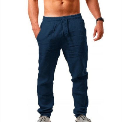 Leinenhose Sommer Bequem Elastisch