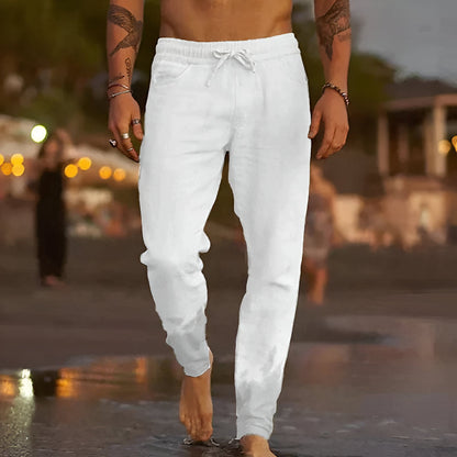 Leinenhose Lockere Passform Sommer Herren