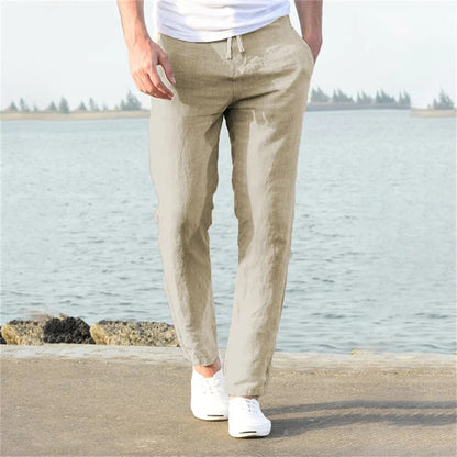 Leichte Sommerhose Herren Bequem Gerades Bein