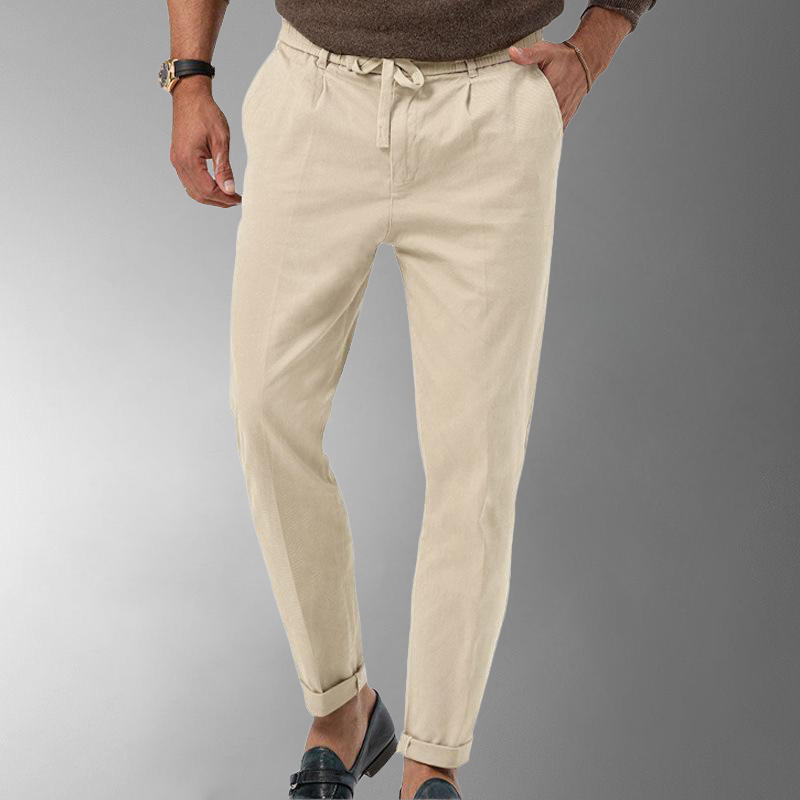 Herren Leinenhose Slim Fit Sommer