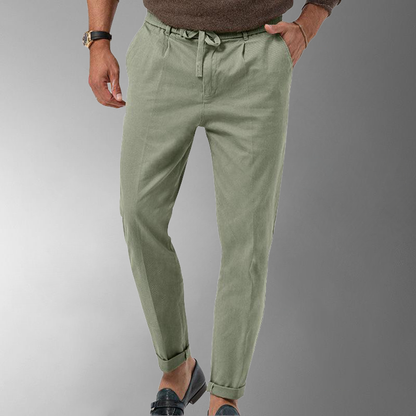 Herren Leinenhose Slim Fit Sommer
