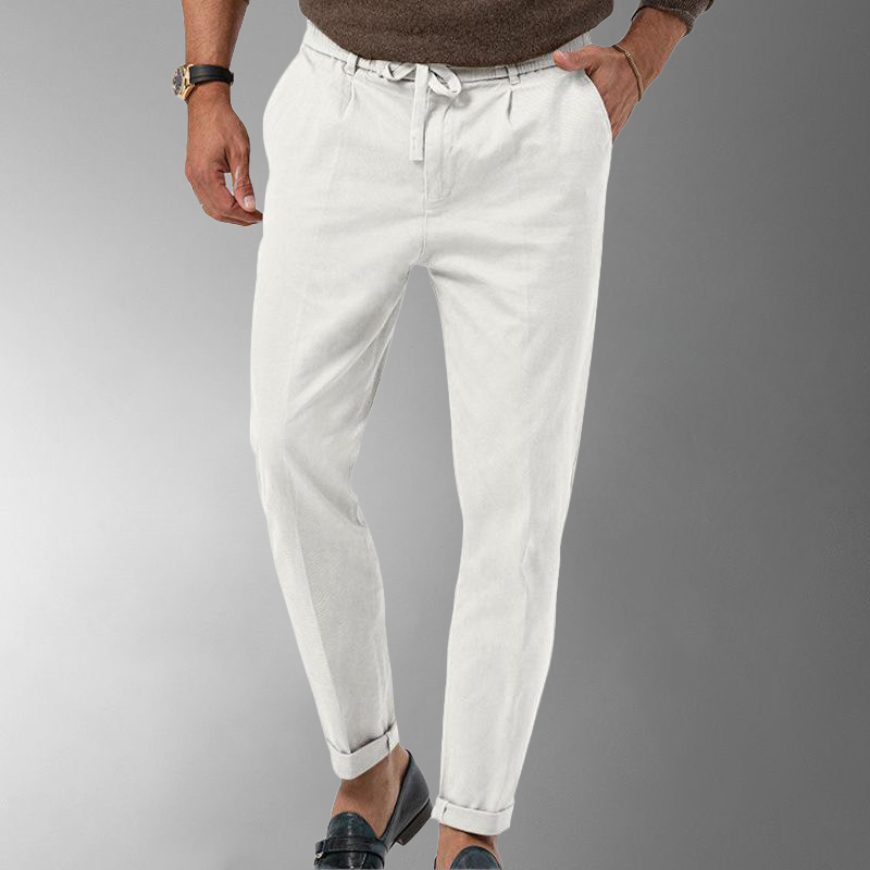 Herren Leinenhose Slim Fit Sommer - IdealeKleiden