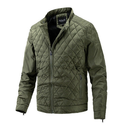 Herren Herbstjacke Rautenmuster Modern Stylish