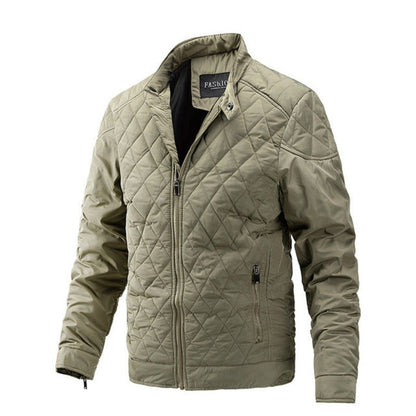 Herren Herbstjacke Rautenmuster Modern Stylish